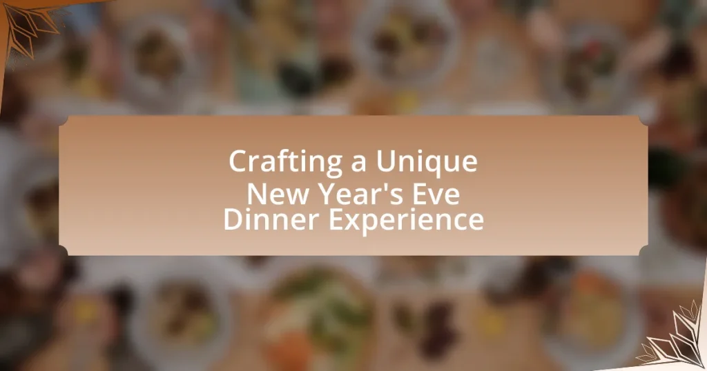 Crafting a Unique New Year’s Eve Dinner Experience