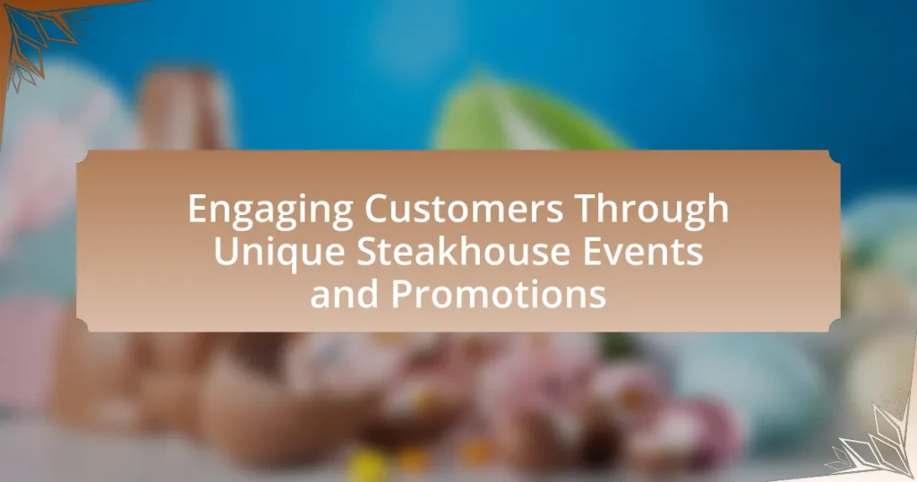 Engaging Customers Through Unique Steakhouse Events and Promotions