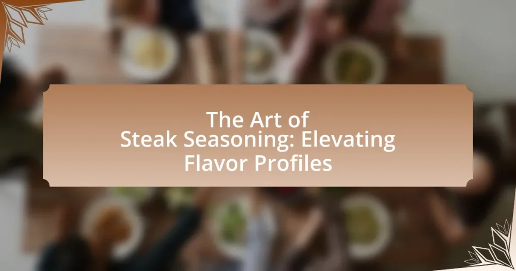 The Art of Steak Seasoning: Elevating Flavor Profiles