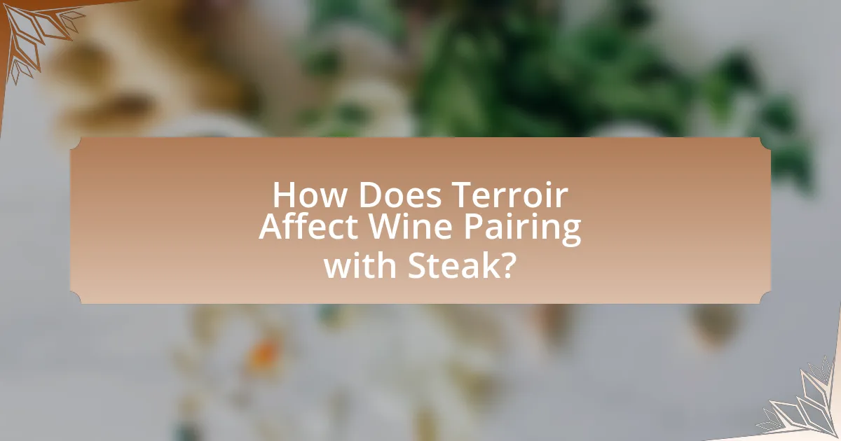 How Does Terroir Affect Wine Pairing with Steak?