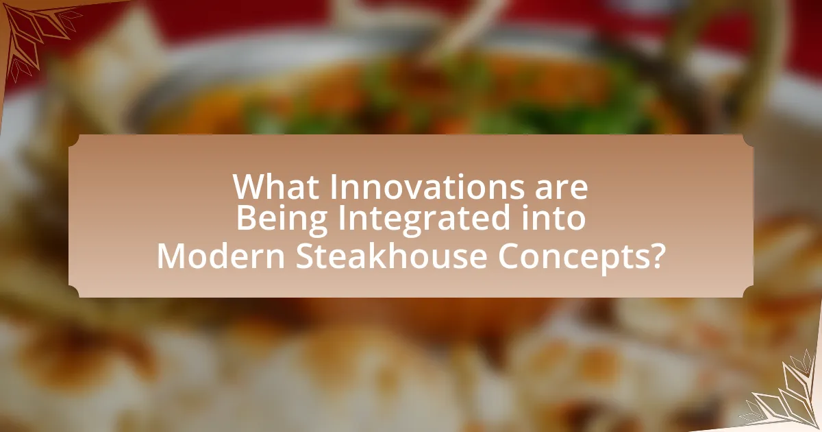 What Innovations are Being Integrated into Modern Steakhouse Concepts?