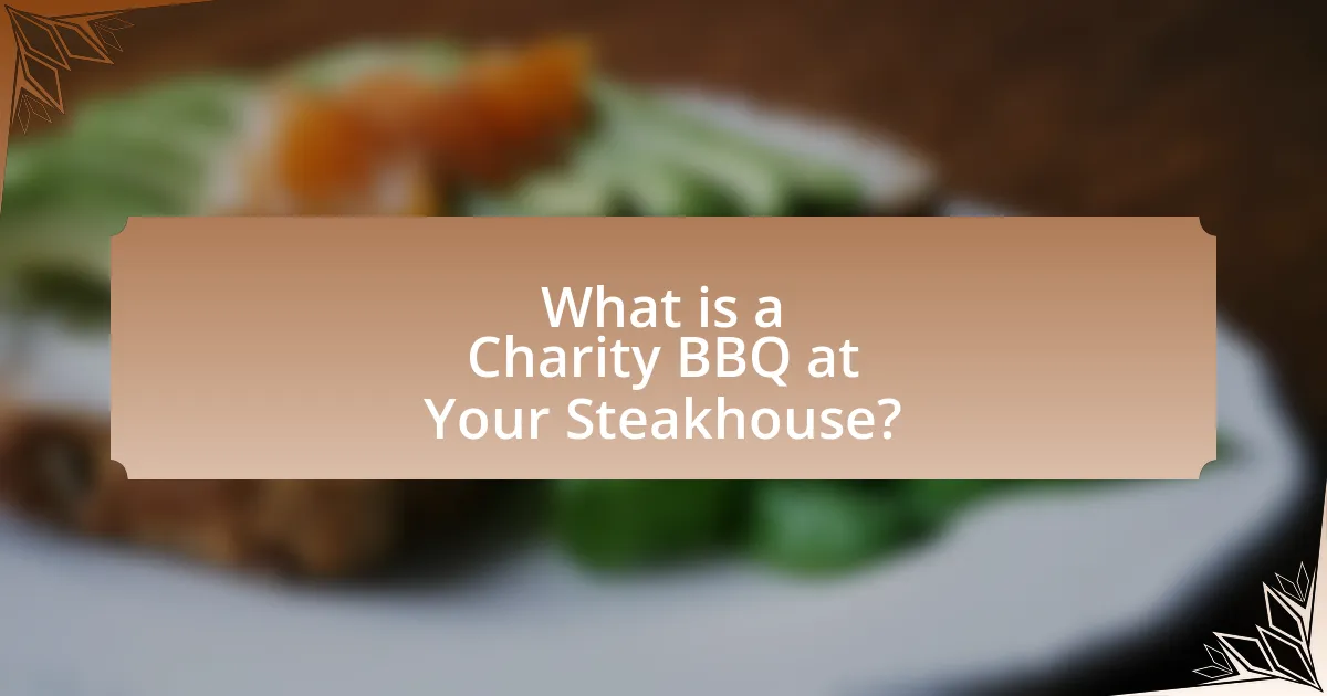 What is a Charity BBQ at Your Steakhouse?